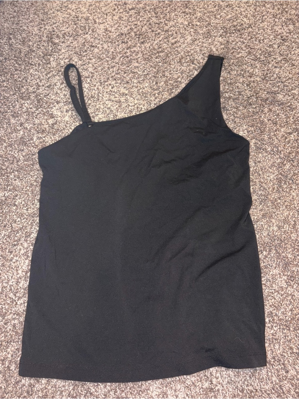 Black One-Shoulder Women’s Tank